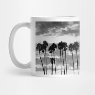 Palm Trees Against Cloudy Sky Santa Barbara Mug